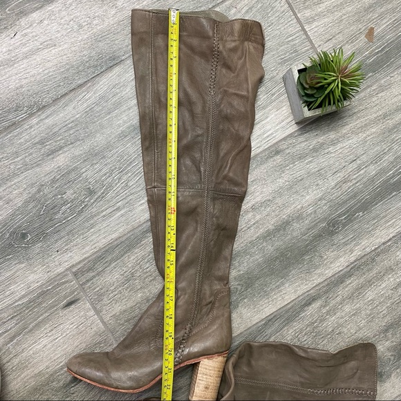 Free People Taupe/ Grey Over the Knee boots size 38 - Picture 14 of 15